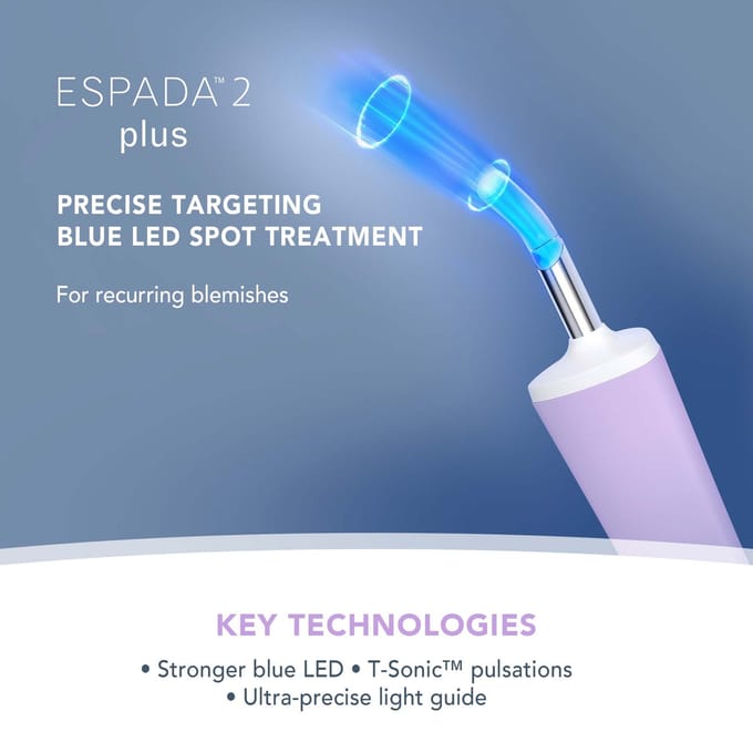 FOREO ESPADA 2 Plus Precieze Blauw LED Licht behandeling tegen puistjes - Lavander