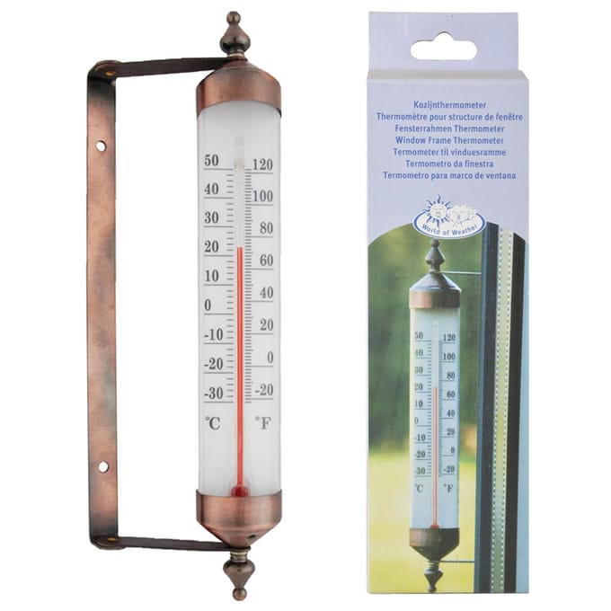 Draaibare Raamthermometer met Hygrometer