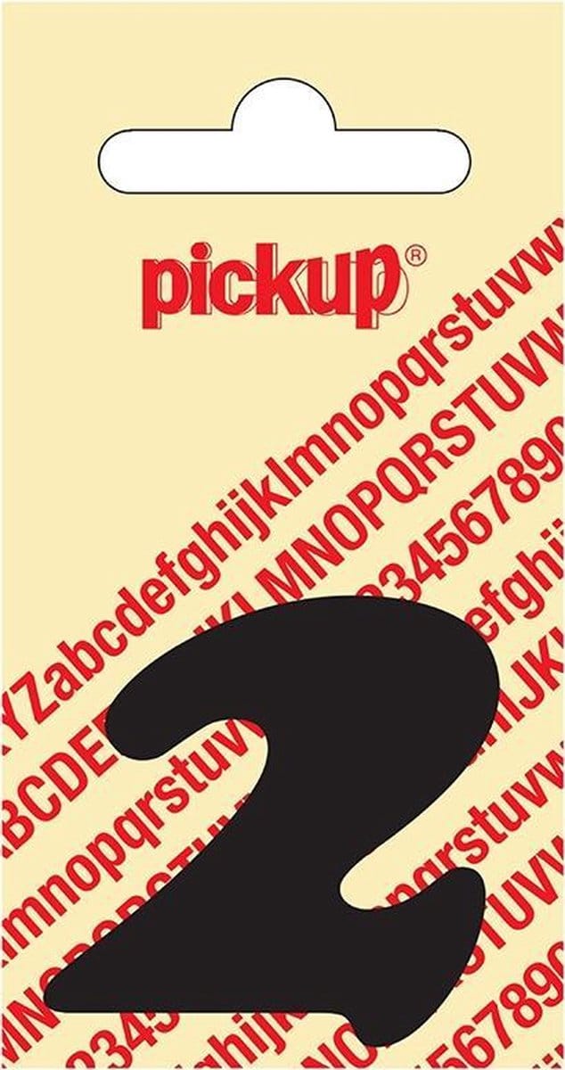 Pickup plakcijfer CooperBlack 40 mm - zwart 2