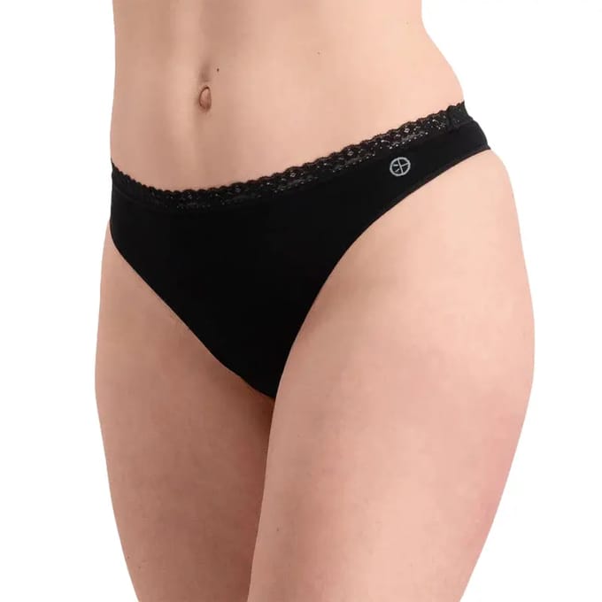 Comfortabel & Zijdezacht Bamboo Basics Seamless Strings Amber (3-pack) - Zwart - XL