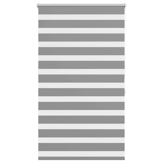 vidaXL - Zebra - rolgordijn - 80,9 - x - 175 - cm - stofbreedte - 76,7 - cm - grijs