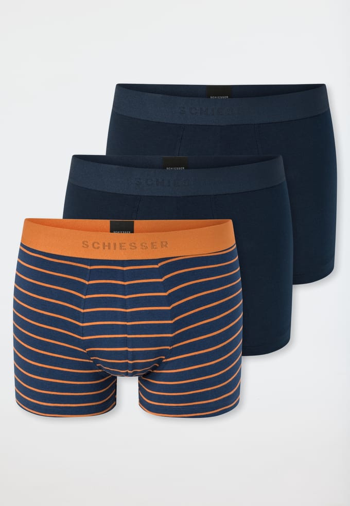 Shorts, set van 3, effen/gestreept, meerkleurig - 95/5 8