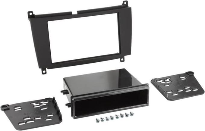 2-DIN Paneel geschikt voor Mercedes Benz CLK 2004 -2010 (METRA)