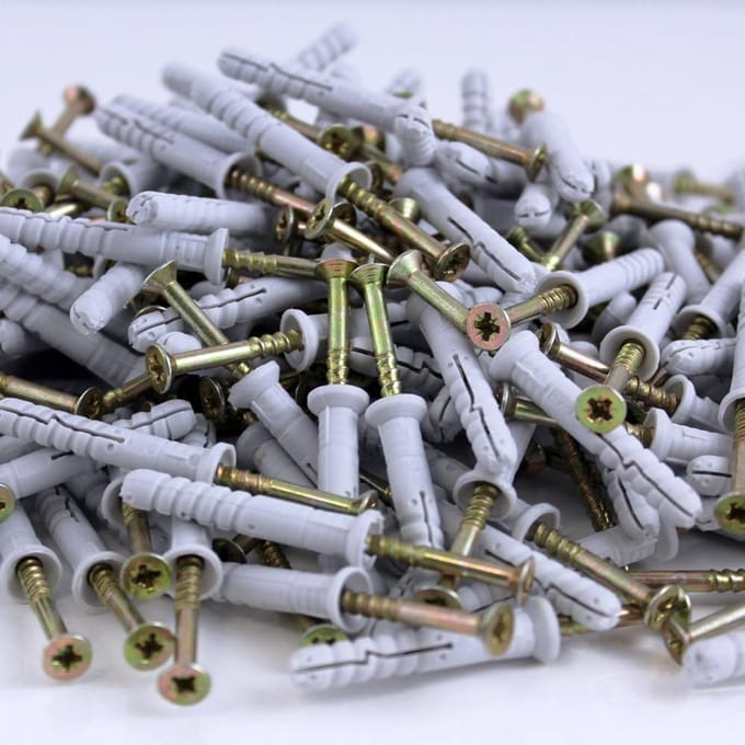 Slagpluggen Nylon - Bevestigingspluggen - Snel Monteren - Verstelbare Schroef - 6 x 40 mm
