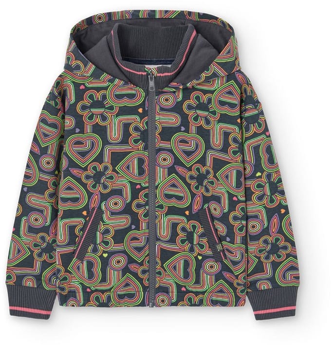 Boboli Fleece Printed Jas Groen 5 Years Meisjes