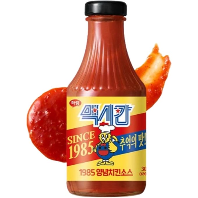 Mexicaanse Harim Koreaanse Yangnyeom Kip Saus 1985 Klassieke Zoet Pittige Kip Saus 300g 1ea brown