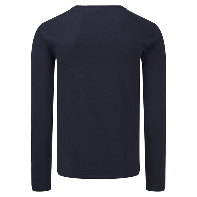 Fruit of the Loom Heren Iconic T-shirt met lange mouwen (Deep Navy)