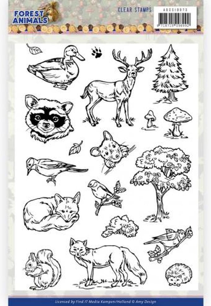 Amy Design - Clearstamp - Forest Animals - ADCS10073