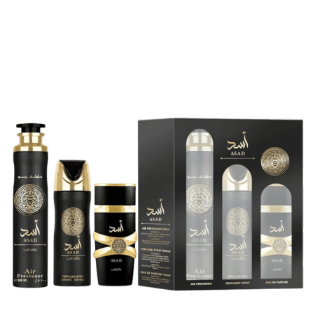 Lattafa Asad 3-Piece Eau de Parfum Gift Set