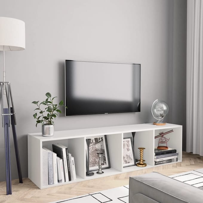 vidaXL - Boekenkast/tv-meubel - 143x30x36 - cm - wit