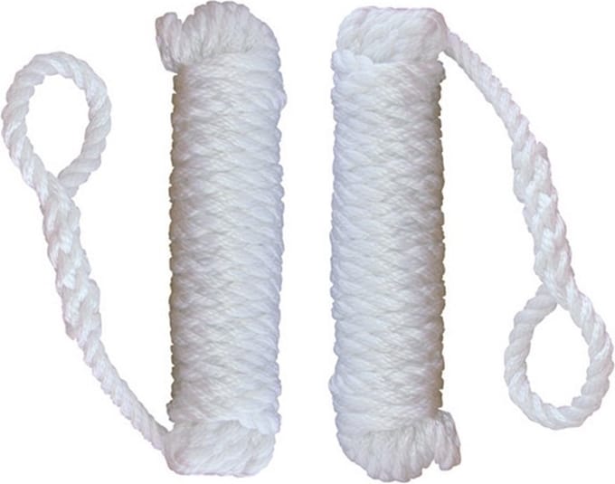 Talamex Superlene Fenderlijn Ø 8 mm 2,5 meter lang - Wit (2 stuks)