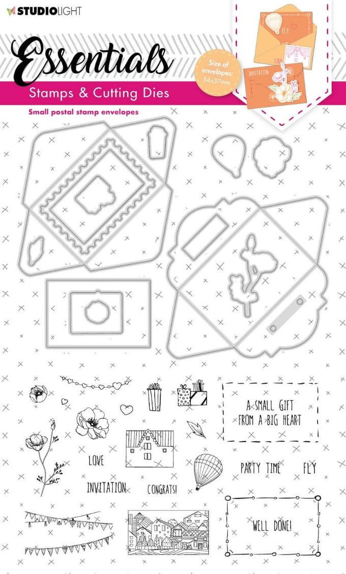 Studio Light Essentials Snijmal + Stempel Small Postal Sta
