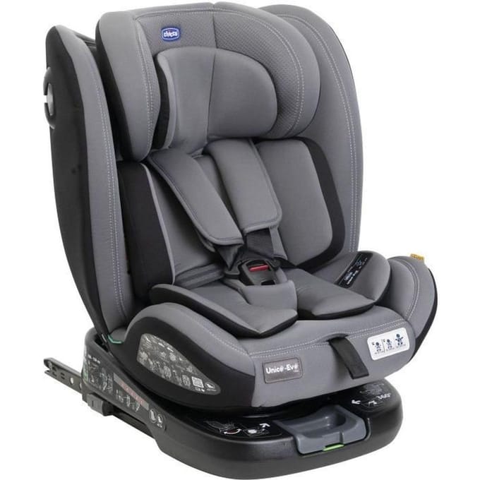 Siege-auto - CHICCO - UNICO EVO - Groupe 0/1/2/3 - I-Size - Inclinable - Réducteur - Grey Black