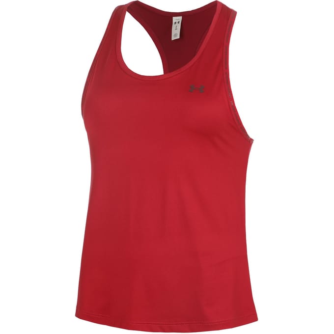 Under Armour Tech Knockout Mouwloos T-shirt Rood XL Vrouw