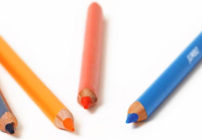 Edu Jumbo Driehoek Kleurpotloden Set Dik 12 stuks