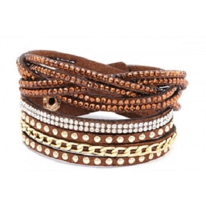 Wikkelarmband-Teen dark Brown