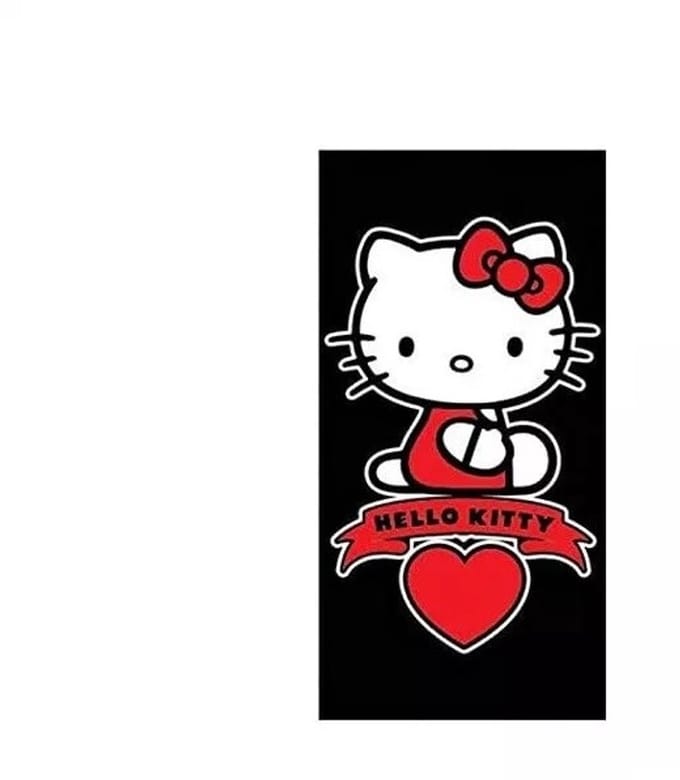 Hello Kitty - Strandlaken - Handdoek - Katoen - 70x140 Cm
