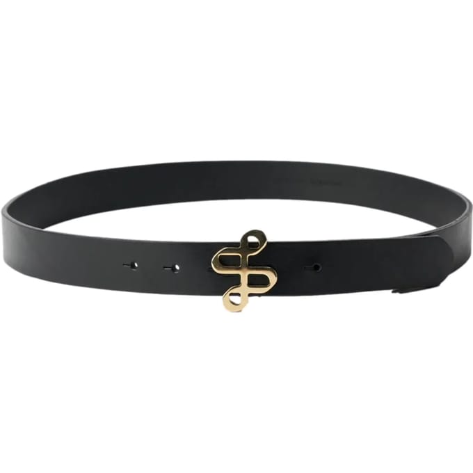 Leren riem met gouden logo op de gesp dames Salsa Jeans