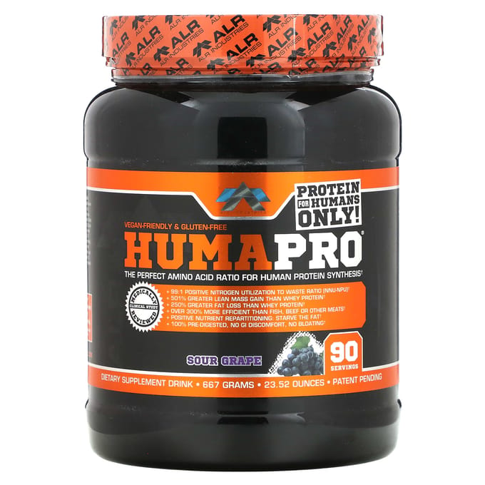 ALR Industries, HumaPro, Zure Druiven Smaak, 23.52 oz (667 g)