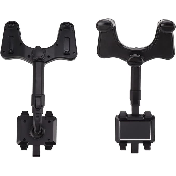 Achteruitkijkspiegel Telefoonhouder Verstelbare Hoek Multifunctionele Gesp Stijl Telefoonbeugel Mount voor black