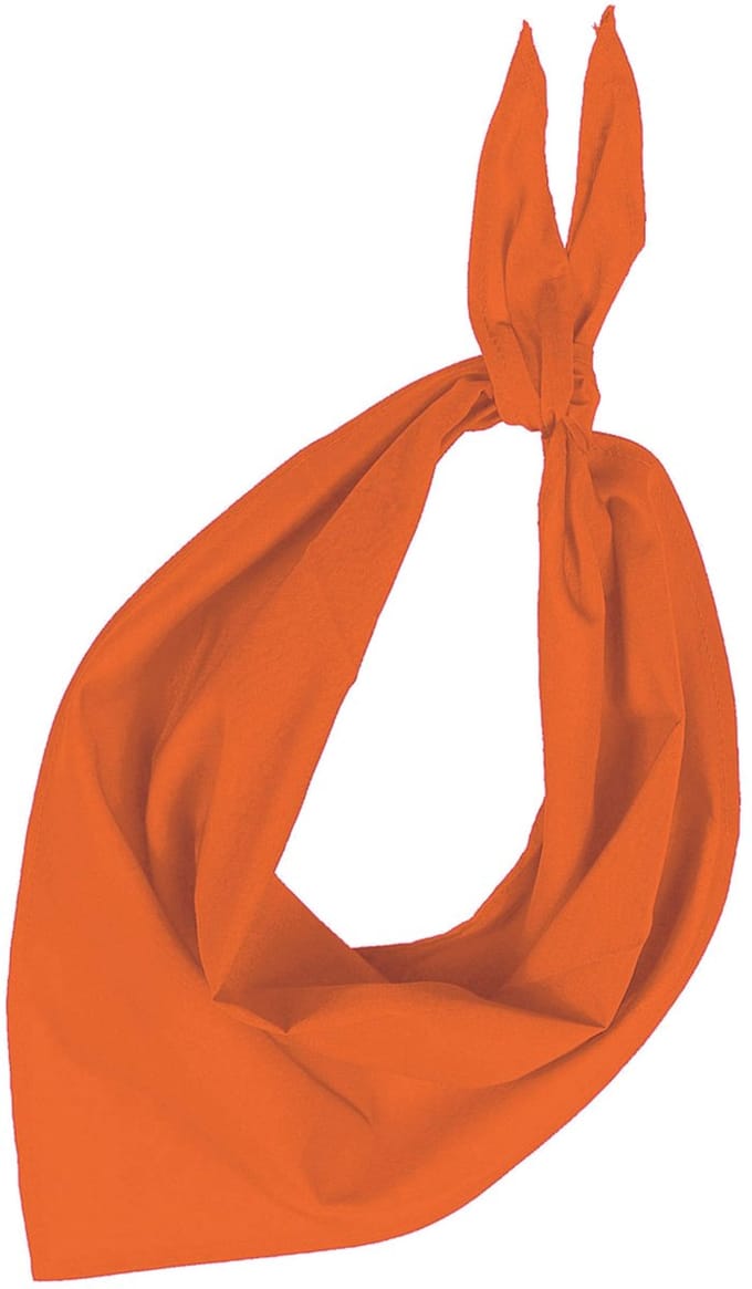 Zakdoek bandana oranje