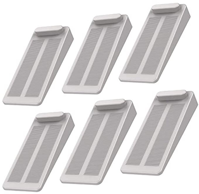 Antislip Rubber Deurstopper – Verstelbare Deurwig voor Badkamer, Balkon, Kinderkamer en Terrasdeur – 6 Stuks