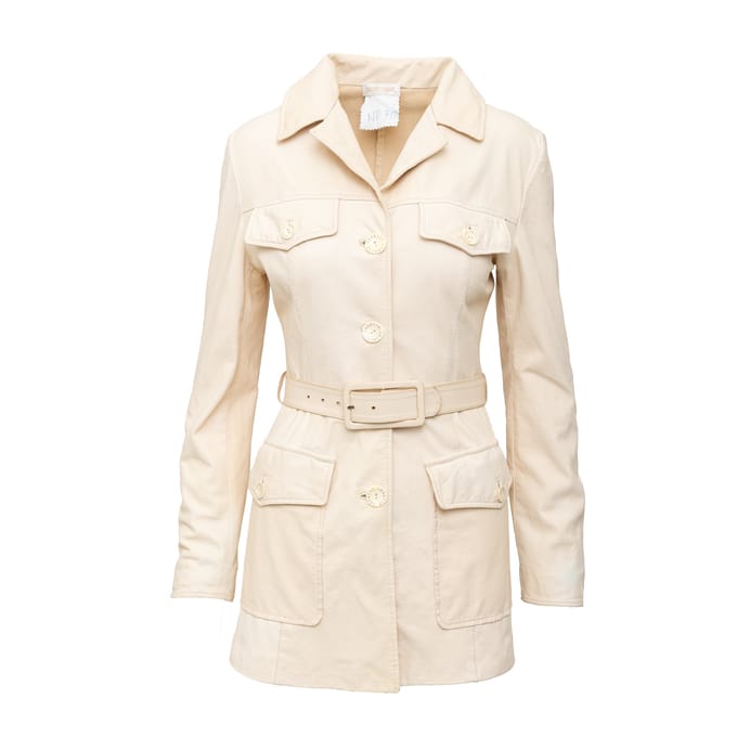 Roberto Cavalli leren jas - jaren 2000