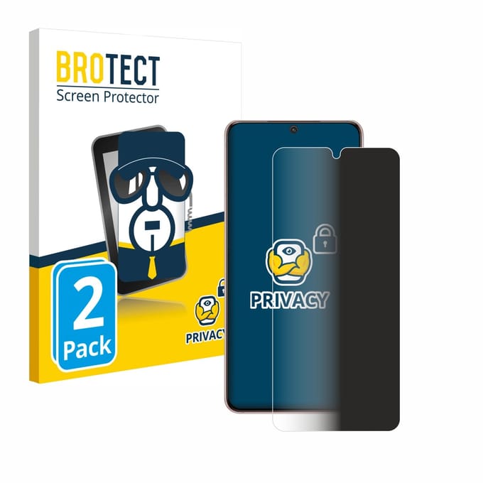 BROTECT - privacy screenprotector voor Samsung Galaxy S21 5G - Folie Beschermfolie Blauwlichtfilter 2 Stuks