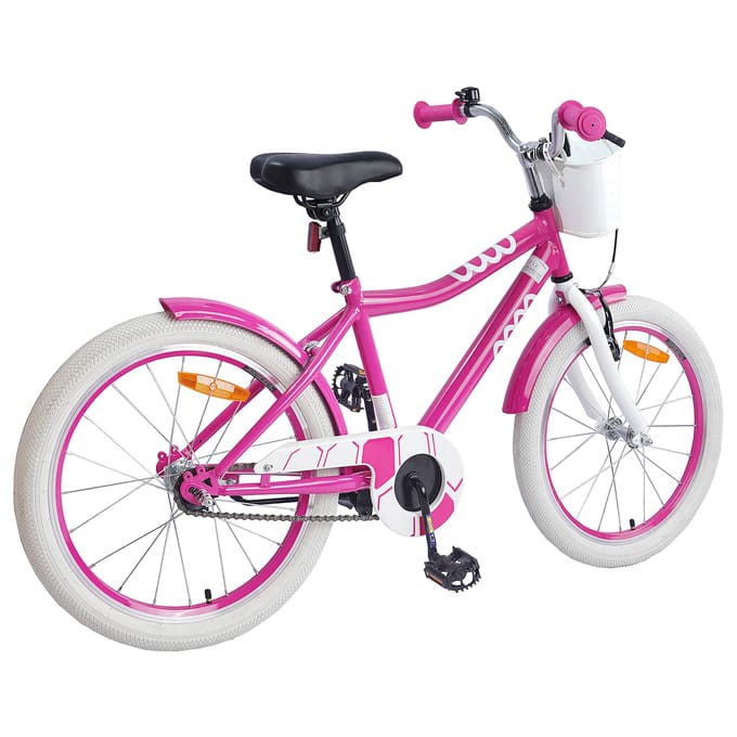 vidaXL - Kinderfiets - 18 - Inch - voor - 5-7 - jaar - oud - Roze
