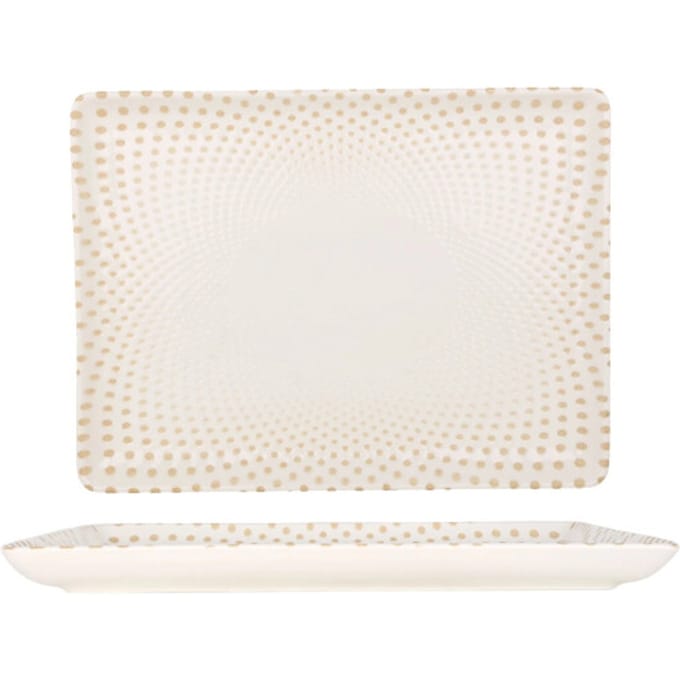 Rinart Serveerschaal - Punto - Porselein - 30x22 cm - set van 2