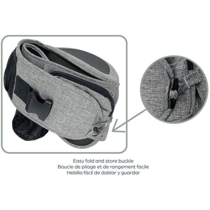 Porte-bébé - Siege de hanche - DREAMBABY - Up & Go - Gris