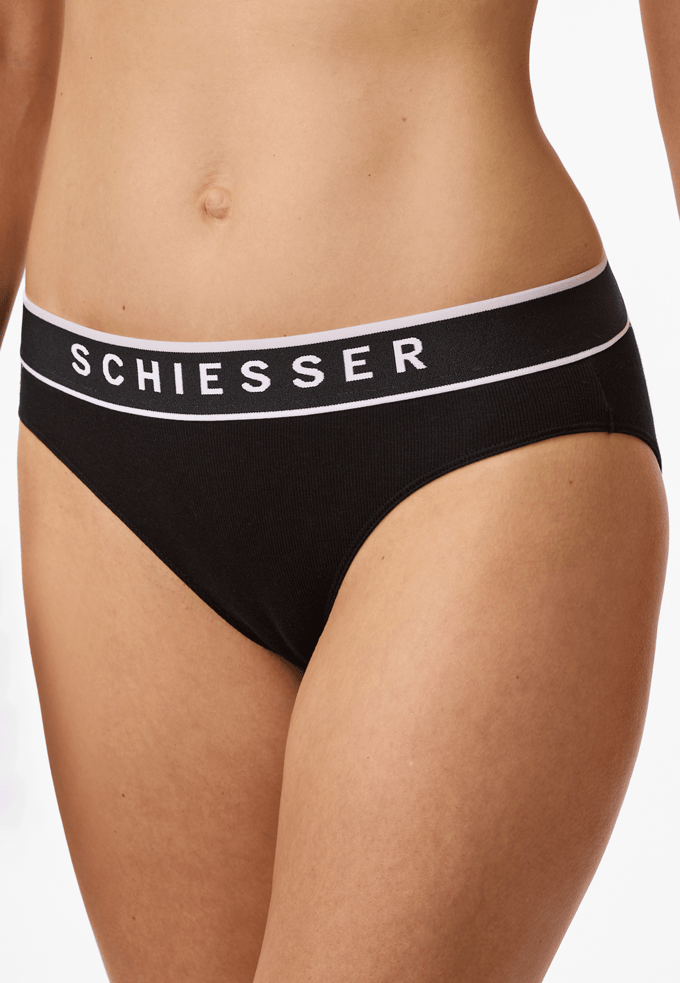 Rio-slip met dubbelrib, zwart - Pure Rib 36