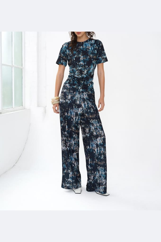 French Connection Orla Zina Draped Top Black Multi Black Multi Größe: L | Hemden Outlet | Damen | Schwarz
