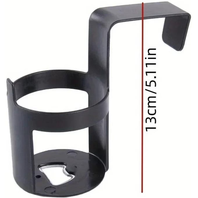 Auto Drankbekerhouder Container Haak Multifunctionele Ophanging Raam Deur Montage Universele Waterfles Beker Stand voor Auto zwart
