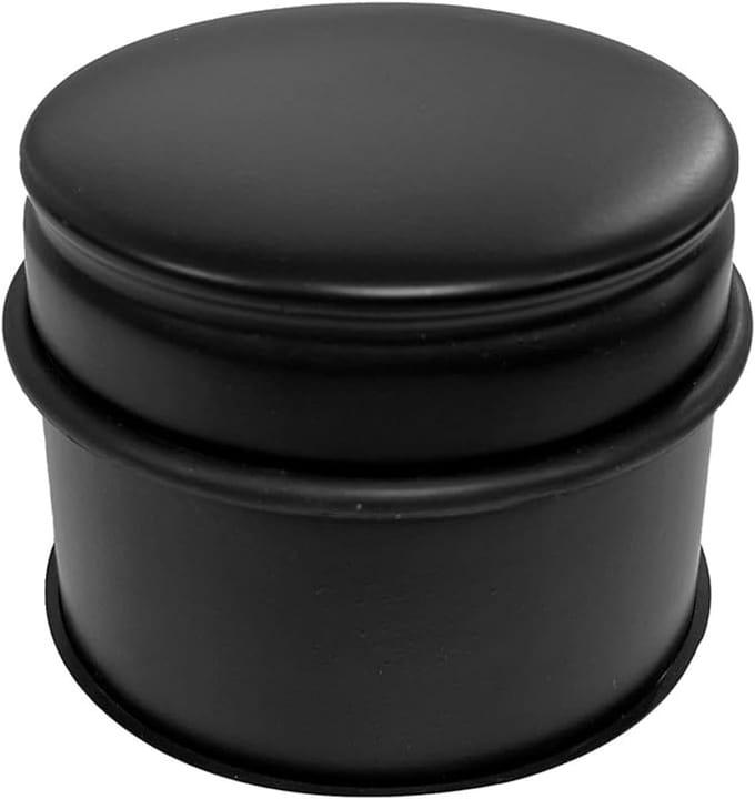 Zware vrijstaande deurstopper rond zwart mat 9x7,5 cm