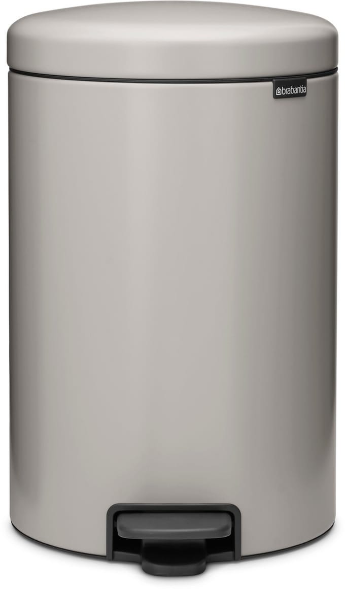 Brabantia NewIcon Prullenbak - 20 liter - Soft Grey