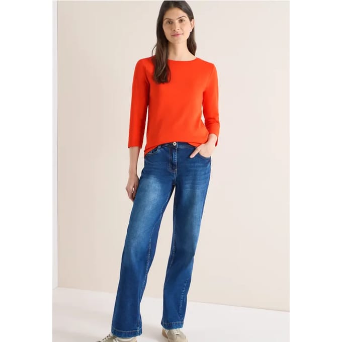 Basic shirt in effen kleur
