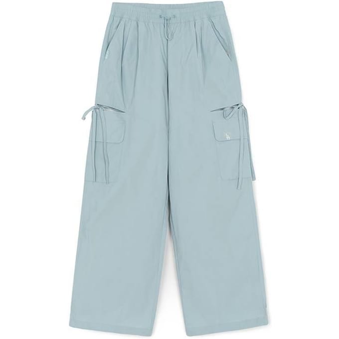 MLB Losse Pasvorm Effen Kleur Elastische Taille Uitgesneden Casual Broek Dames onderkleding 3FWPB0563-07MTL S gray