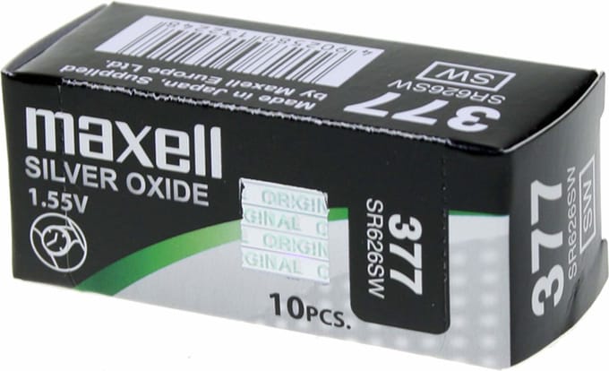 SR626 Horloge Batterij 377 - 10 stuks - Maxell
