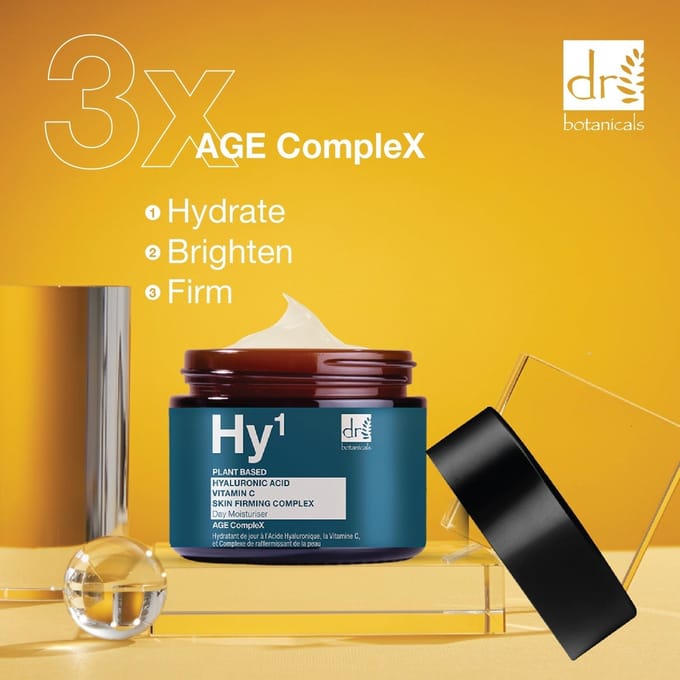 Dr Botanicals Hyaluronzuur 1% & Vitamine C 1% & Huidverstevigend Complex 1% Dagcrème 60ml