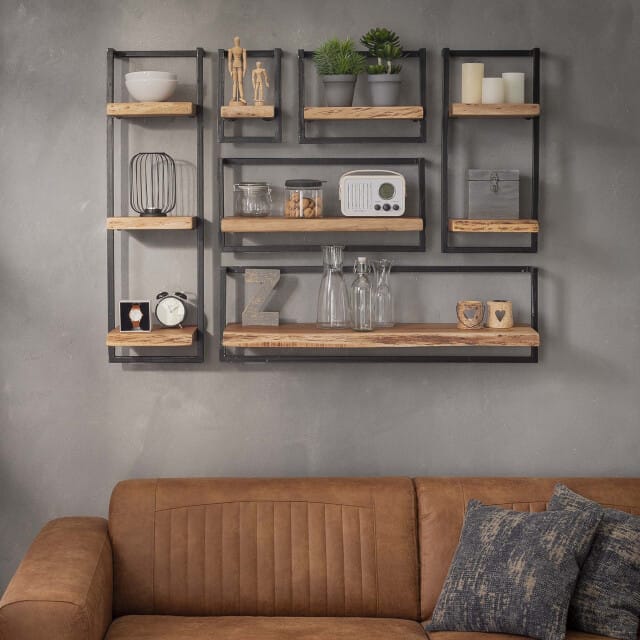 Hoyz - Wandplank Edge - 65cm - Acaciahout