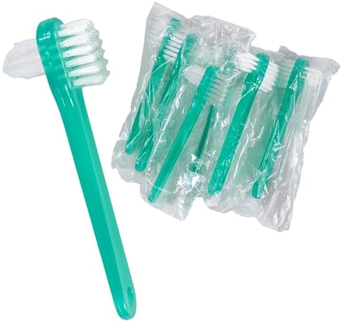 Kunstgebitborstels voor Valse Tanden en Beugels - Pack van 10