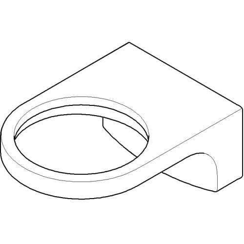 Dornbracht Cult replacement wall holder for lotion dispenser 081796503-00