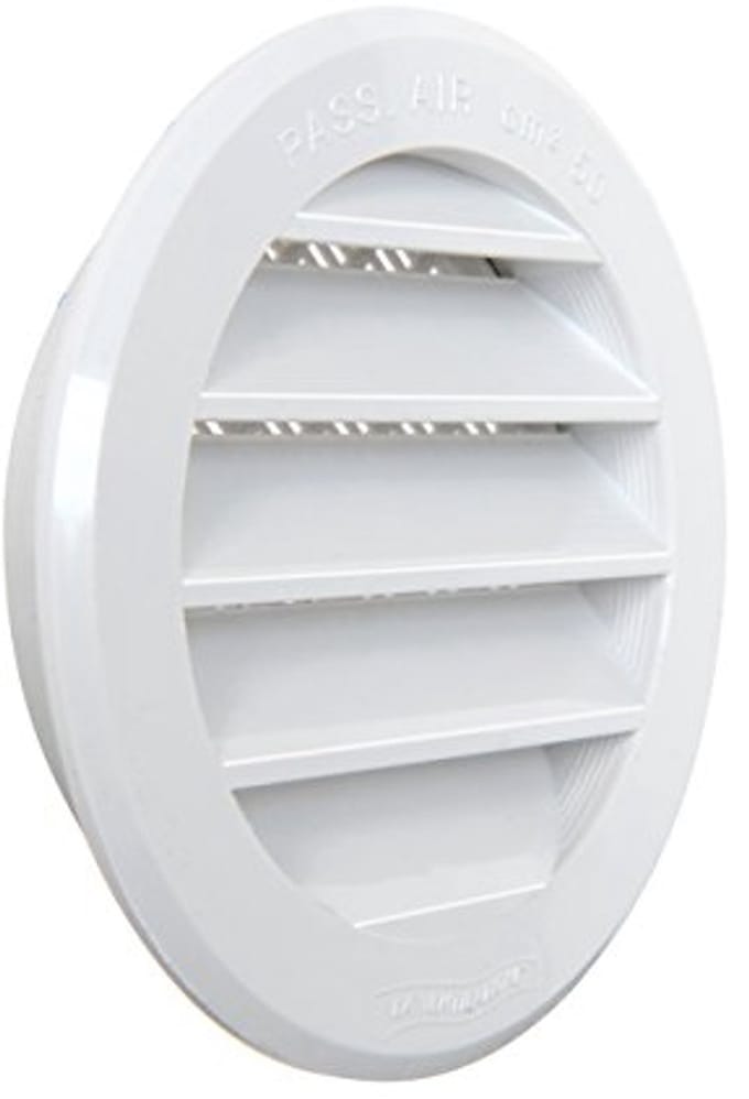 Rond Ventilatierooster Kunststof 96 mm - Inbouw, Wit