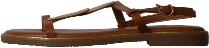 Platte sandalen met bandjes van Loevah Paris