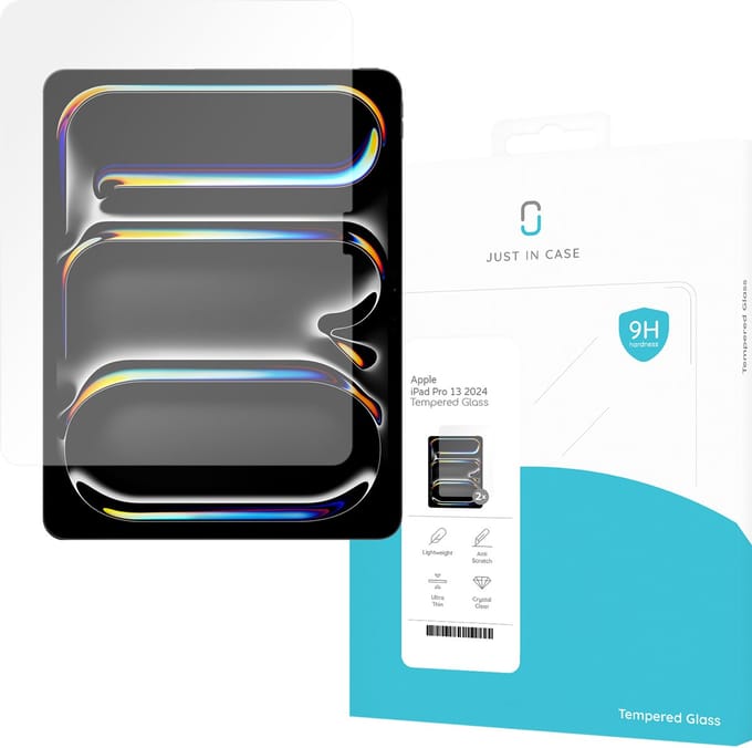 Just in Case screenprotector geschikt voor iPad Pro 13 (2025 / 2024) M5 / M4 - Screenprotector Tablet Glas - 2 Stuks
