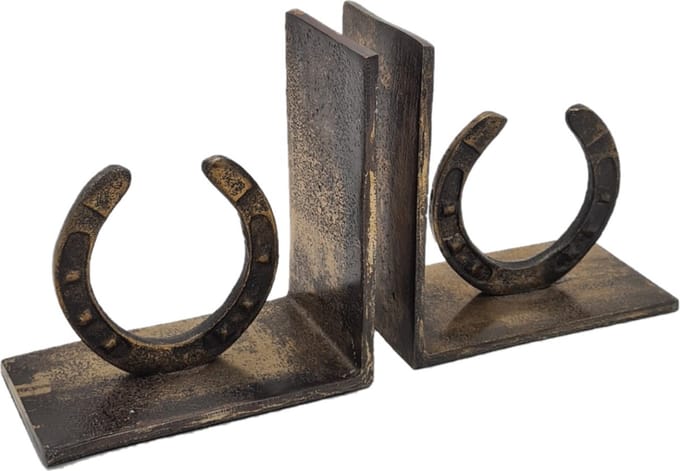 Deco4yourhome® - Boekensteun - Hoefijzer - Antiek Goud - Antique Gold