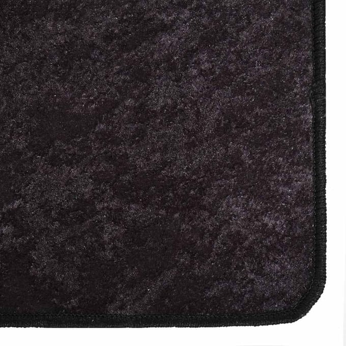vidaXL - Vloerkleed - wasbaar - 160x230 - cm - antracietkleurig