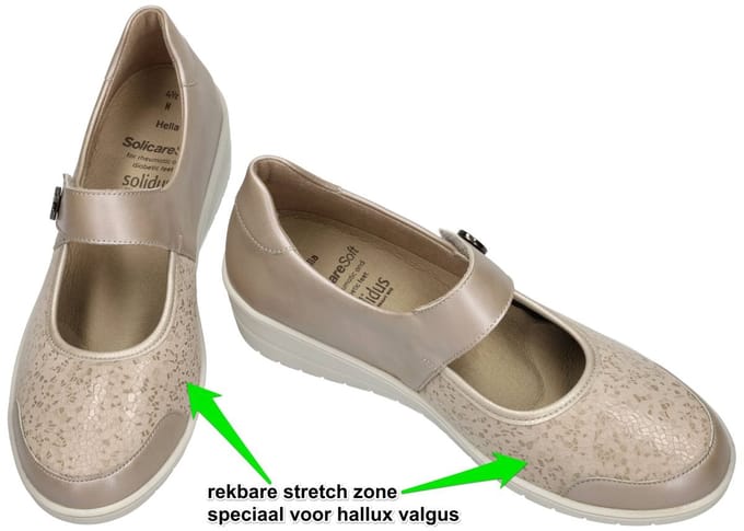 Solidus -Dames - beige - ballerina's & mocassins - maat 40.5