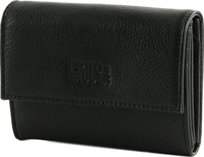 FREDsBRUDER Leren Portemonnee Sha Na Na Wallet Black Zwart